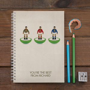 Personalised Notebook - Table Top Football