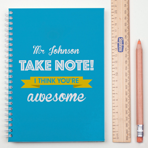 Personalised Notebook - Take Note