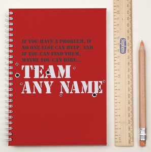 Personalised Notebook - Team Any Name