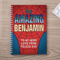 Personalised Notebook - The Amazing Suit