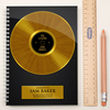 Personalised Notebook - The Legend Gold Disc