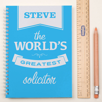 Personalised Notebook - The World