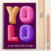 Personalised Notebook - Yolo