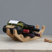 Personalised Oak Wine Rack