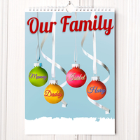 Personalised Our Family Calendar - 3rd Edition