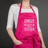 Personalised Pink Apron - The World