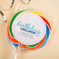 Personalised Pink Birthday Lollipop