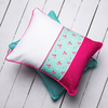 Personalised Pink Ditsy Patchwork Cushion