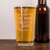 Personalised Pint Glass - Apple For Teacher