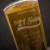 Personalised Pint Glass - Birthday Years