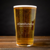 Personalised Pint Glass - Hash Tag