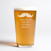 Personalised Pint Glass - Moustache