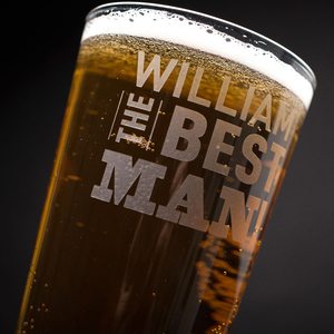 Personalised Pint Glass - The Best Man