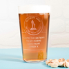 Personalised Pint Glass - Ultimate Hero Dad Of The Year