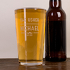 Personalised Pint Glass - Usher Moustache