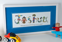 Personalised Pirate Name Print