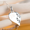 Personalised Premium Silver Footprint Necklace