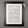 Personalised Print - After 25 Years