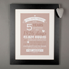Personalised Print - After 5 Years