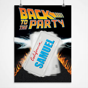 Personalised Print - Back To The Party