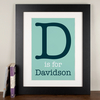 Personalised Print - Family Initial