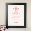 Personalised Print - Floral Anniversary