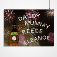 Personalised Print - London Fireworks