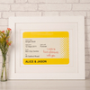 Personalised Print - Metro Ticket