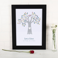 Personalised Print - Sitting In A Tree
