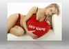 Personalised Red Heart Print