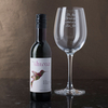 Personalised Red Wine and Glass Gift Set