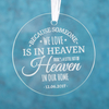 Personalised Round Hanging Glass Token - There