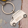 Personalised Silver Car Keyring