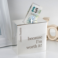 Personalised Silver Money Box - Because I
