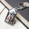 Personalised Silver-Plated House Keyring