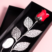 Personalised Silver-Plated Rose
