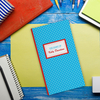 Personalised Slim Diary - Blue Polka Dots