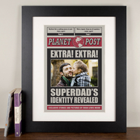 Personalised Superdad Planet Post Print