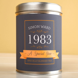 Personalised Tea Tin - A Special Year