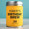 Personalised Tea Tin - Birthday Brew