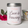 Personalised Tea Tin - Love Is Brewing