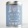 Personalised Tea Tin - Silver Anniversary