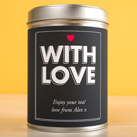 Personalised Tea Tin - With Love