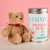 Personalised Teddy In A Tin - Birthday Bear