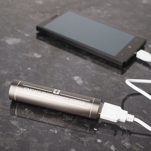 Personalised Turbo Tube Powerbank - Emergency Supply