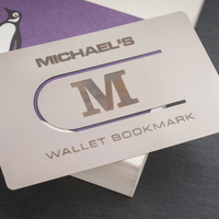 Personalised Wallet Bookmark