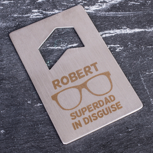 Personalised Wallet Bottle Opener