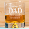 Personalised Whisky Tumbler - Number 1 Dad