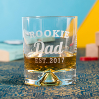 Personalised Whisky Tumbler - Rookie Dad