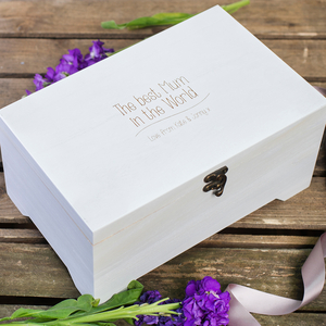 Personalised White Storage Box - Best Mum In The World